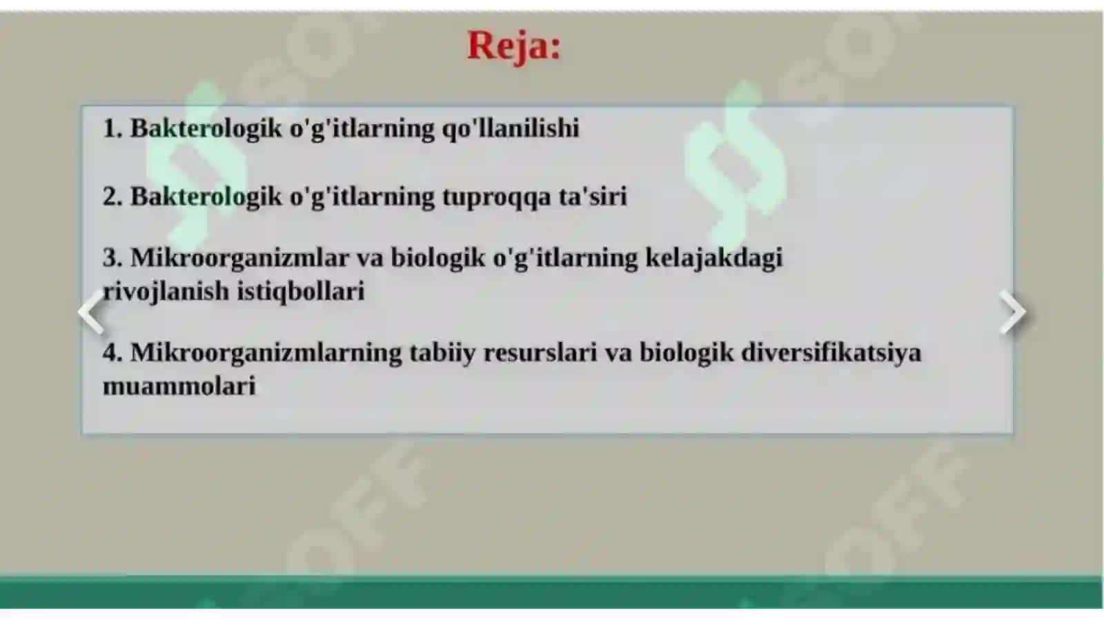 Tuproq unumdorligi oshirish 2