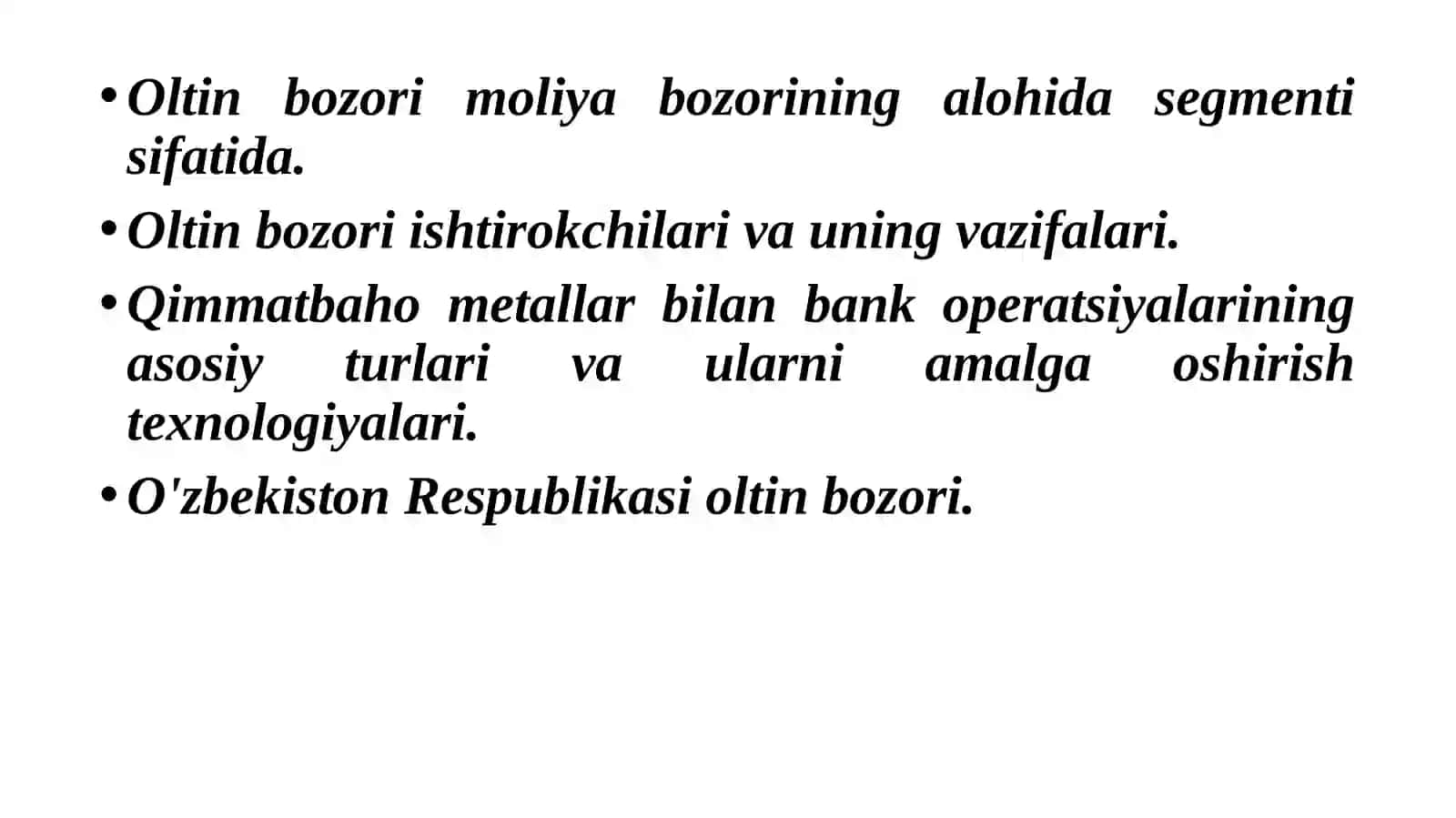 Oltin bozori 2