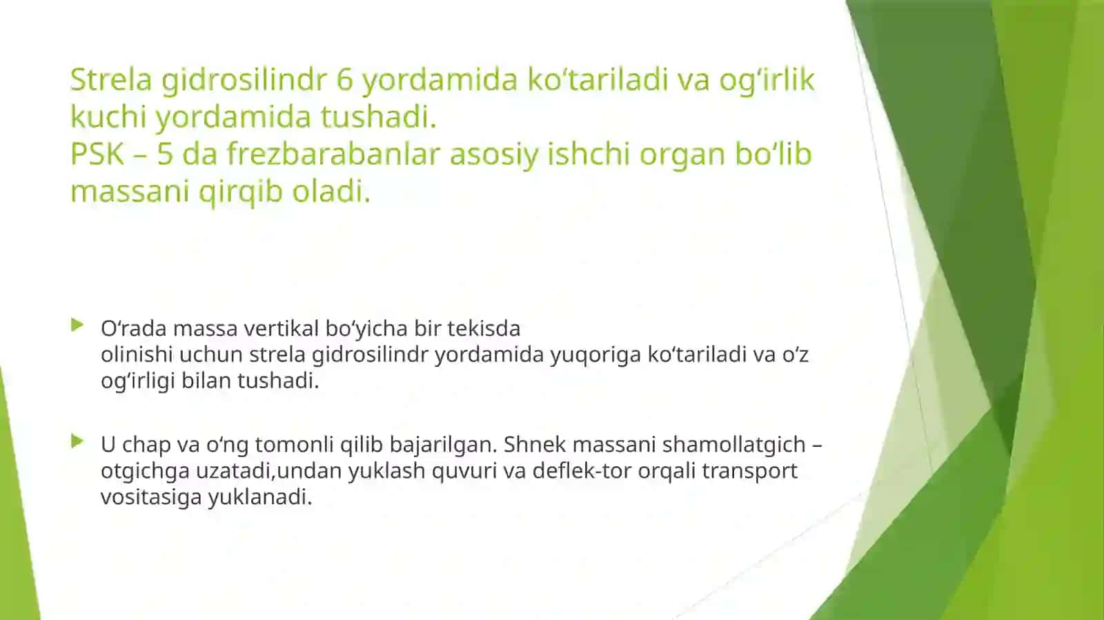 Silos va senaj bostirishda qo‘llaniladigan mashina va jihozlar 2