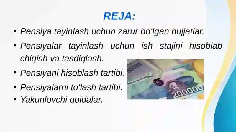 DAVLAT PENSIYALARINI TAYINLASH VA TOʻLASH TARTIBI 2