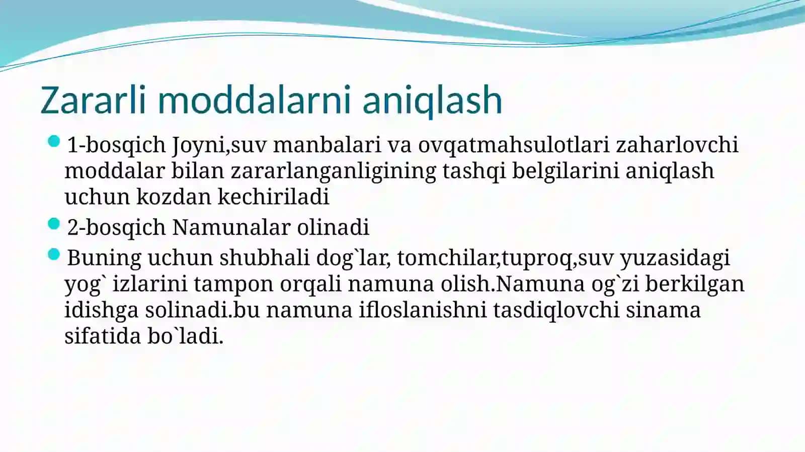 OQQ qo'llanilgan suvning ZM va RM moddalardan tozalash usullari 2