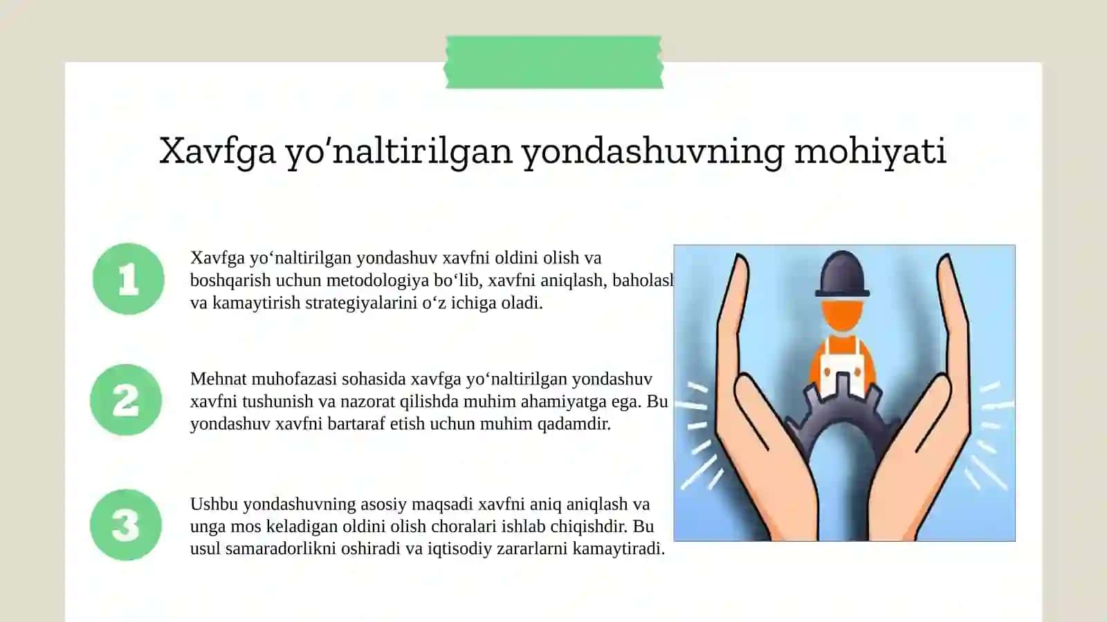Xavfga yo‘naltirilgan yondashuv metodologiyasi 2