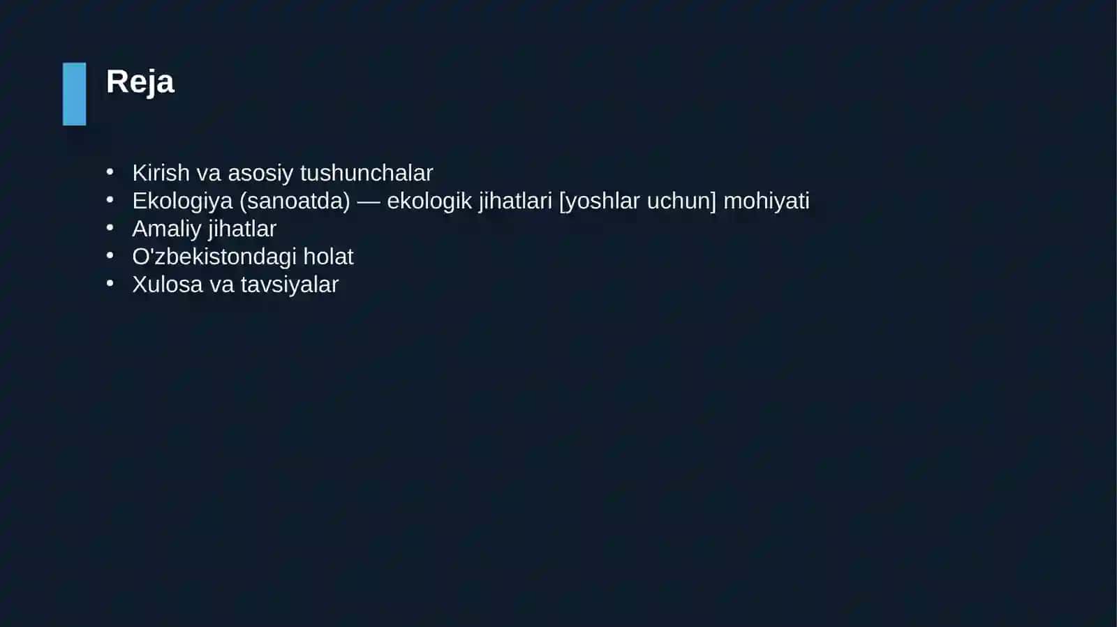 Ekologiya (sanoatda) — ekologik jihatlari [yoshlar uchun] 2