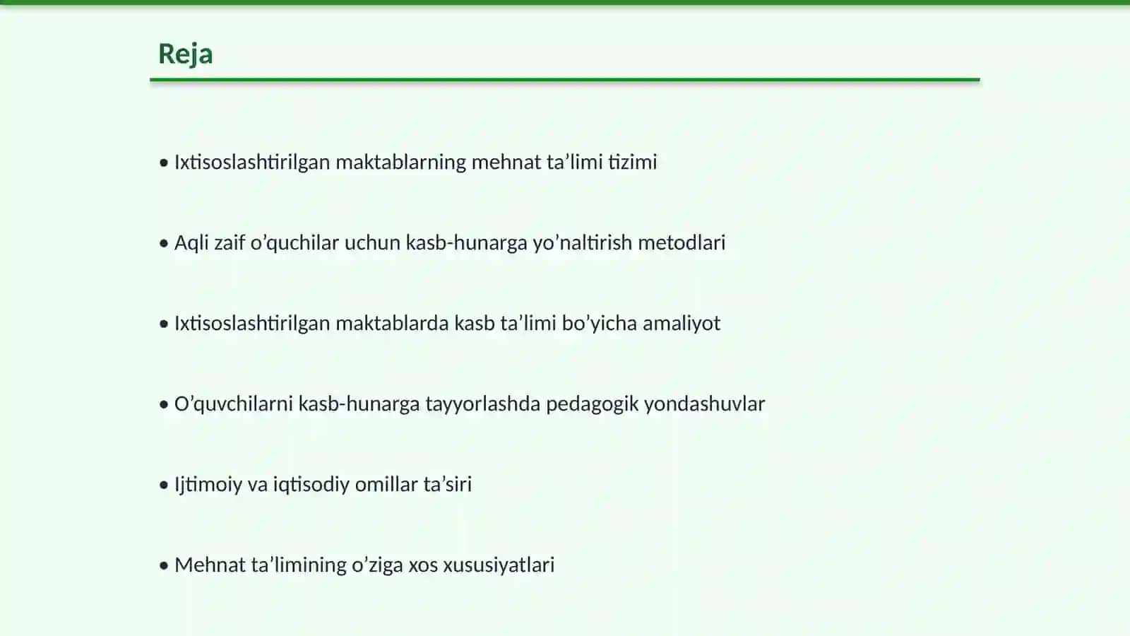 Ixtisoslashtirilgan maktabda mehnat ta’limi va aqli zaif o’quvchilarni kasb-hunarga yo’naltirish 2