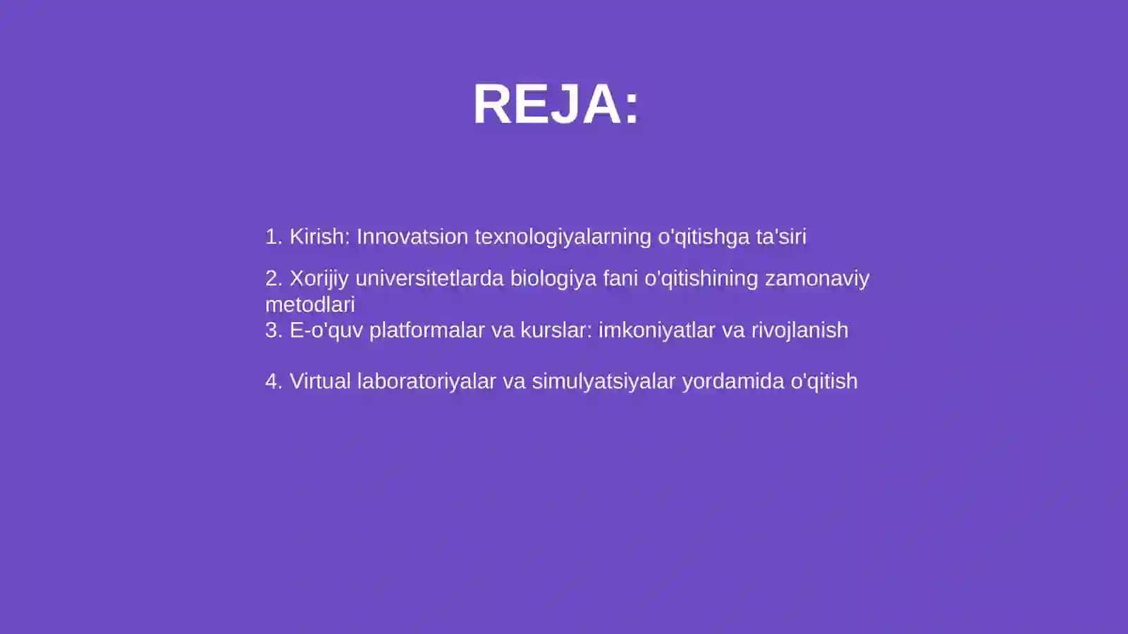 Xorijiy universitetlarda biologiya fanini oqitish tizimi 2