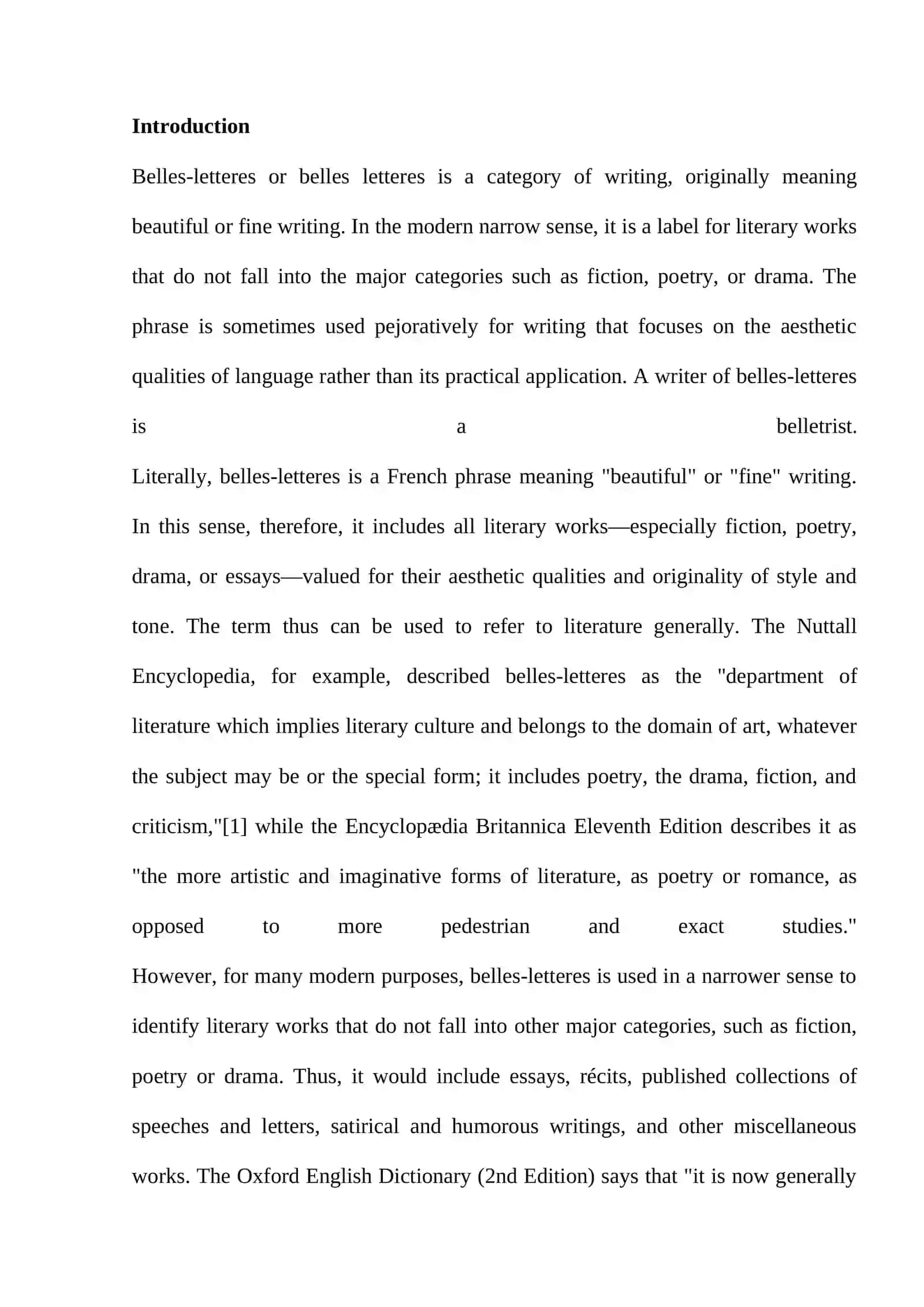 THE TYPES OF SENTENCES ACCORDING TO THE DIFFERENT GROUPING REQUIREMENTS SUBDIVISION OF BELLES-LETTRES 2