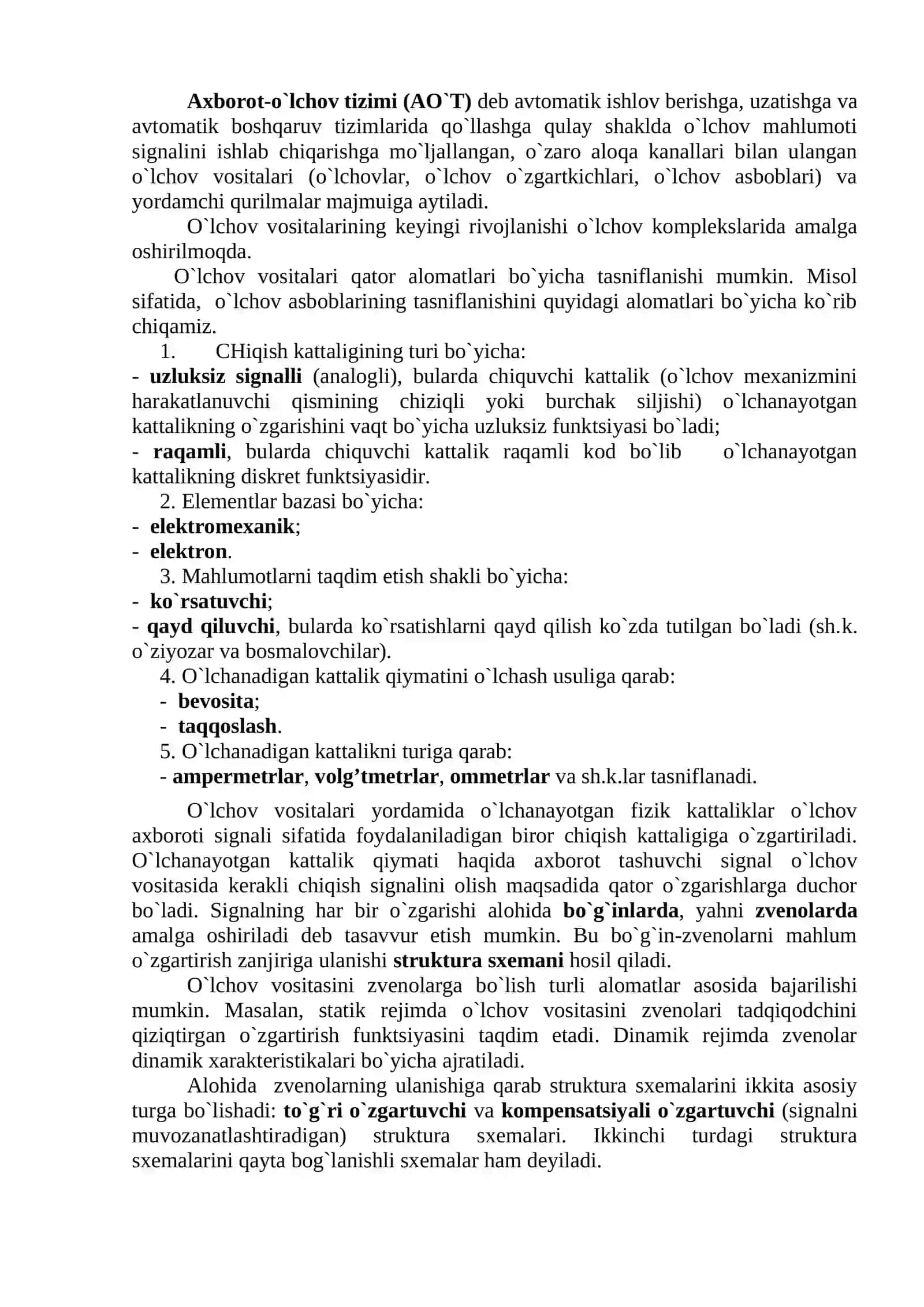 ELEKTR OʻLCHASH VOSITALARI 2