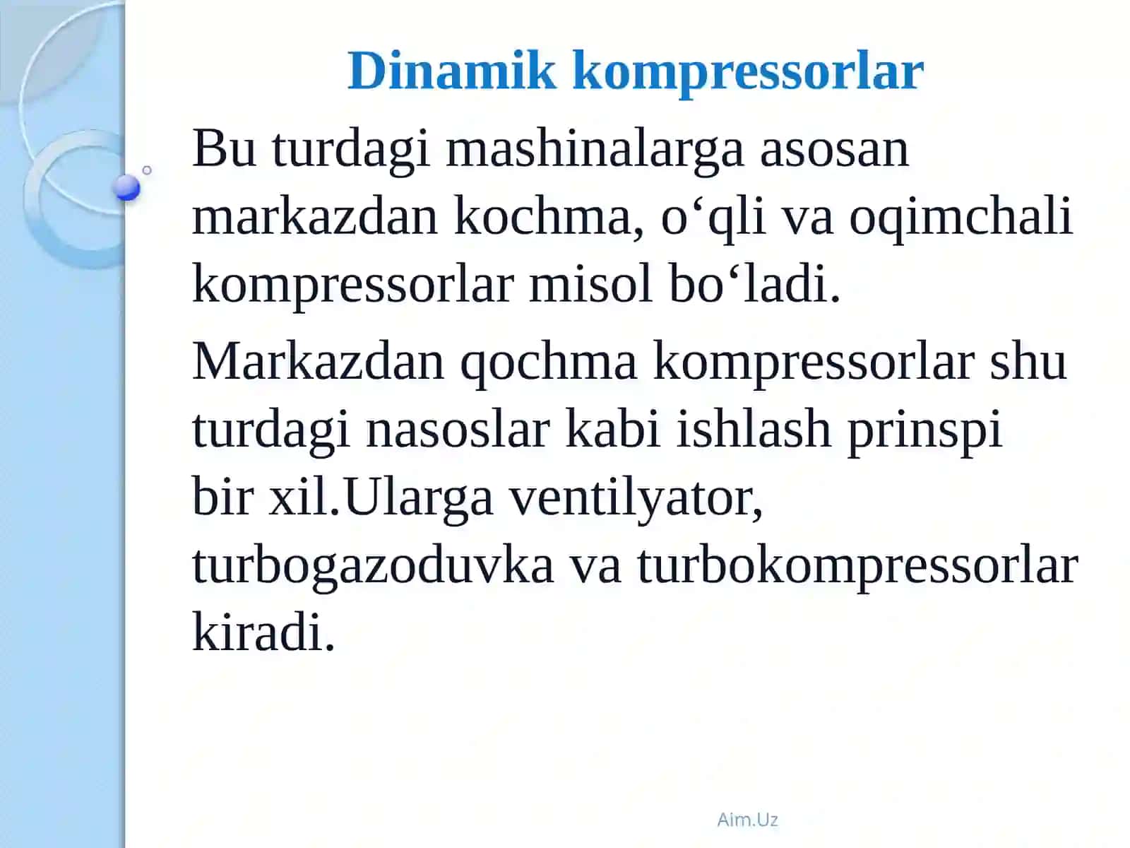 Markazdan qochma  ventilyatorning haraktiristikasini aniqlash 2