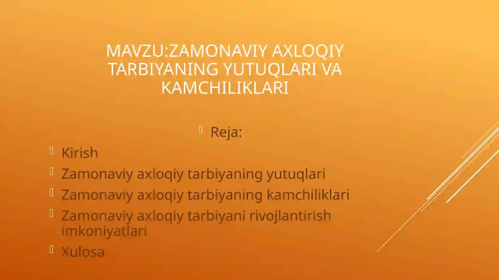 Falsafa fanidan tayyorlagan Mustaqil Ish 2