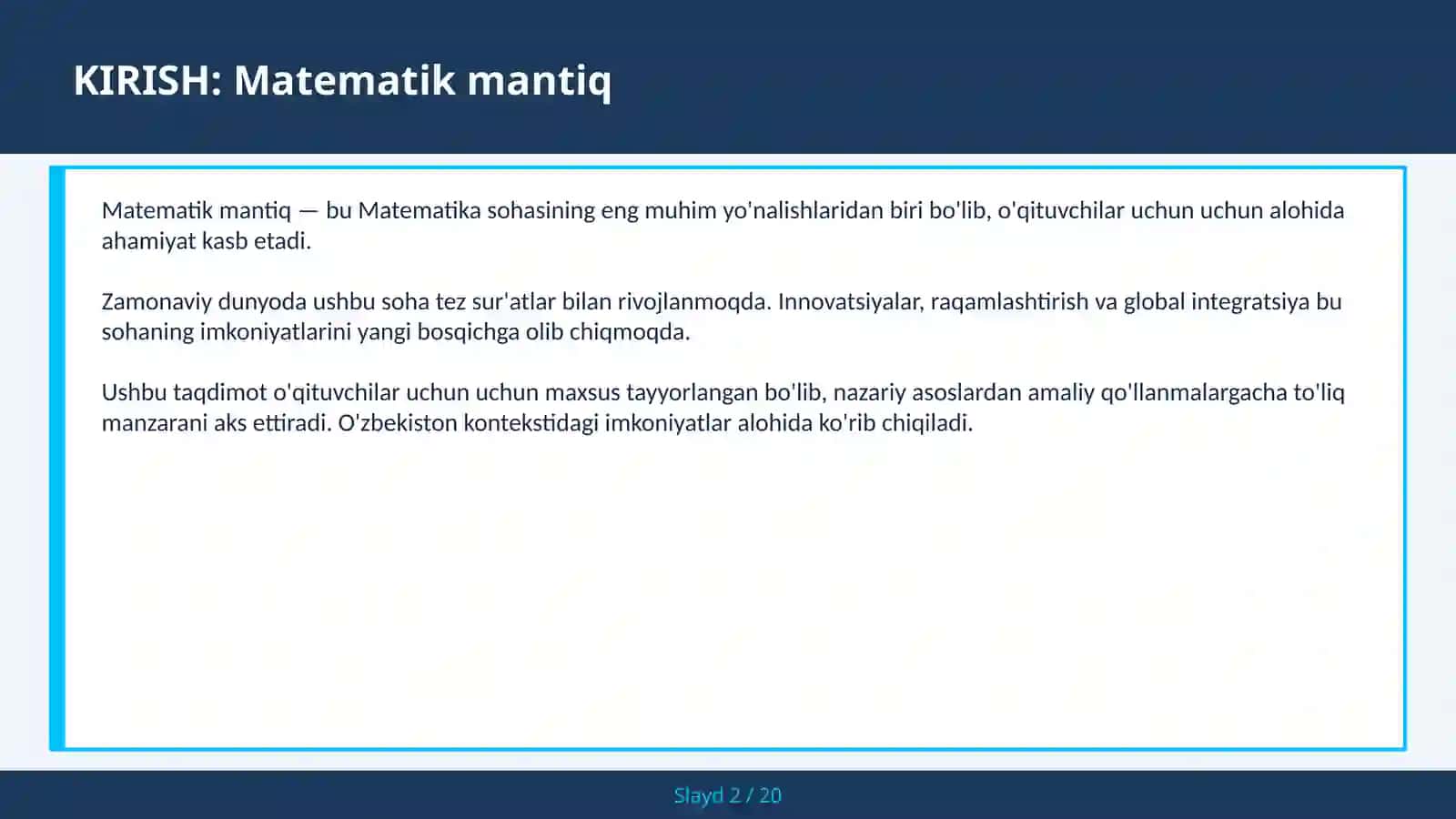 Matematik mantiq 2