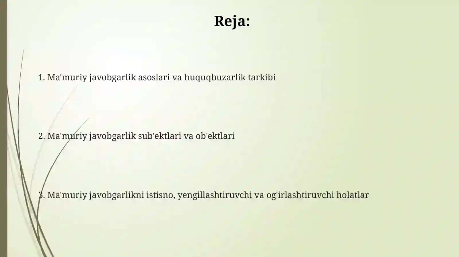 Ma'muriy javobgarlikni qoʻllash asoslari 2