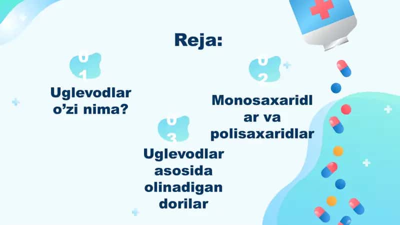 Uglevodlar asosida olinadigan dorilar 2