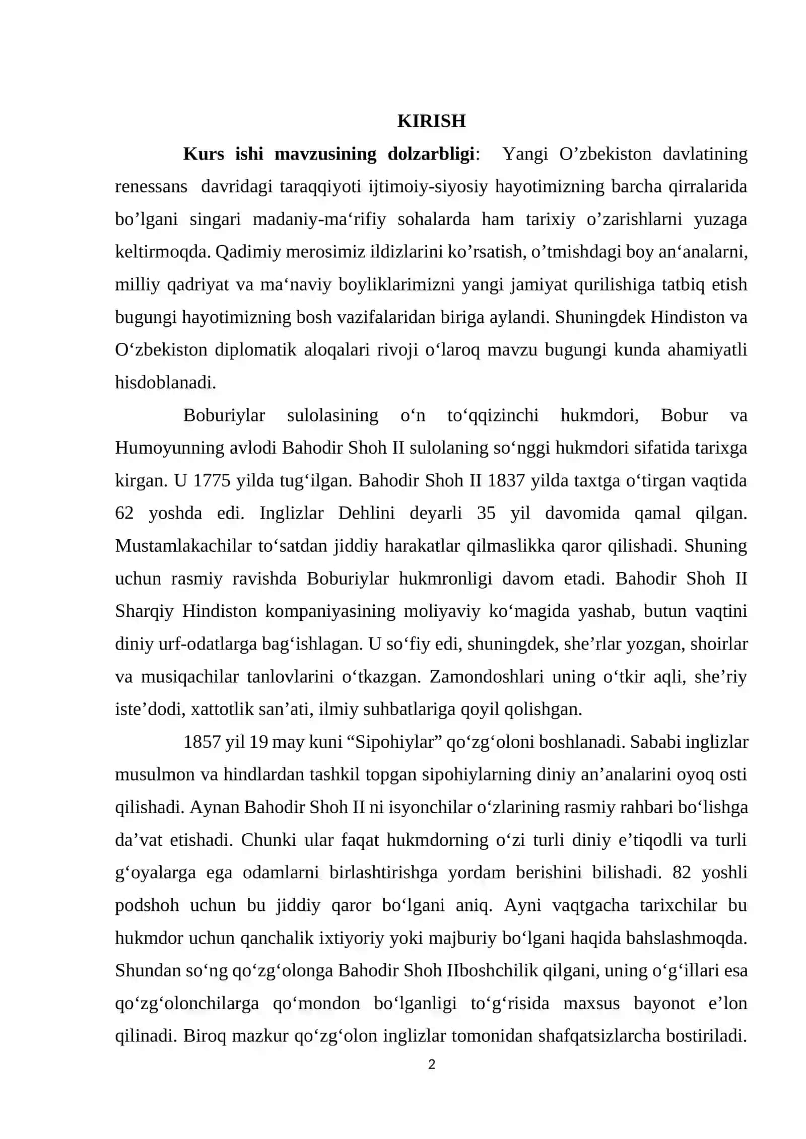 Hindistondagi Ijtimoiy-Iqtisodiy va Siyosiy Vaziyat va Boburiylar Davlatining Inqirozi 2