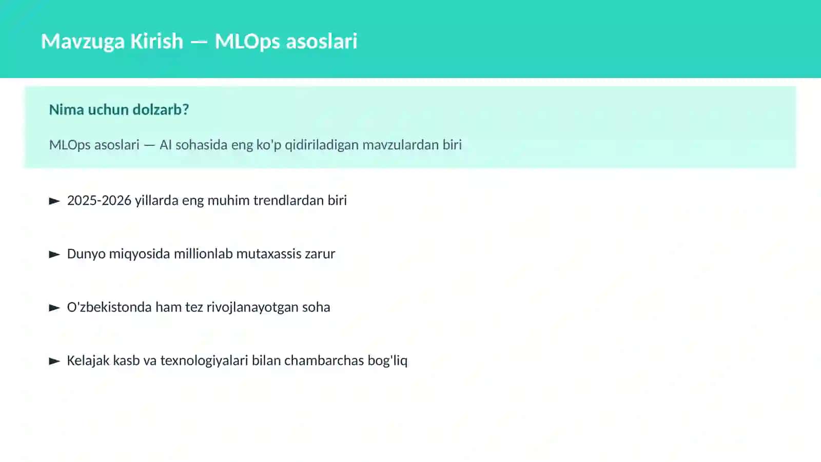 MLOPS VA AI INFRASTRUKTURA 2