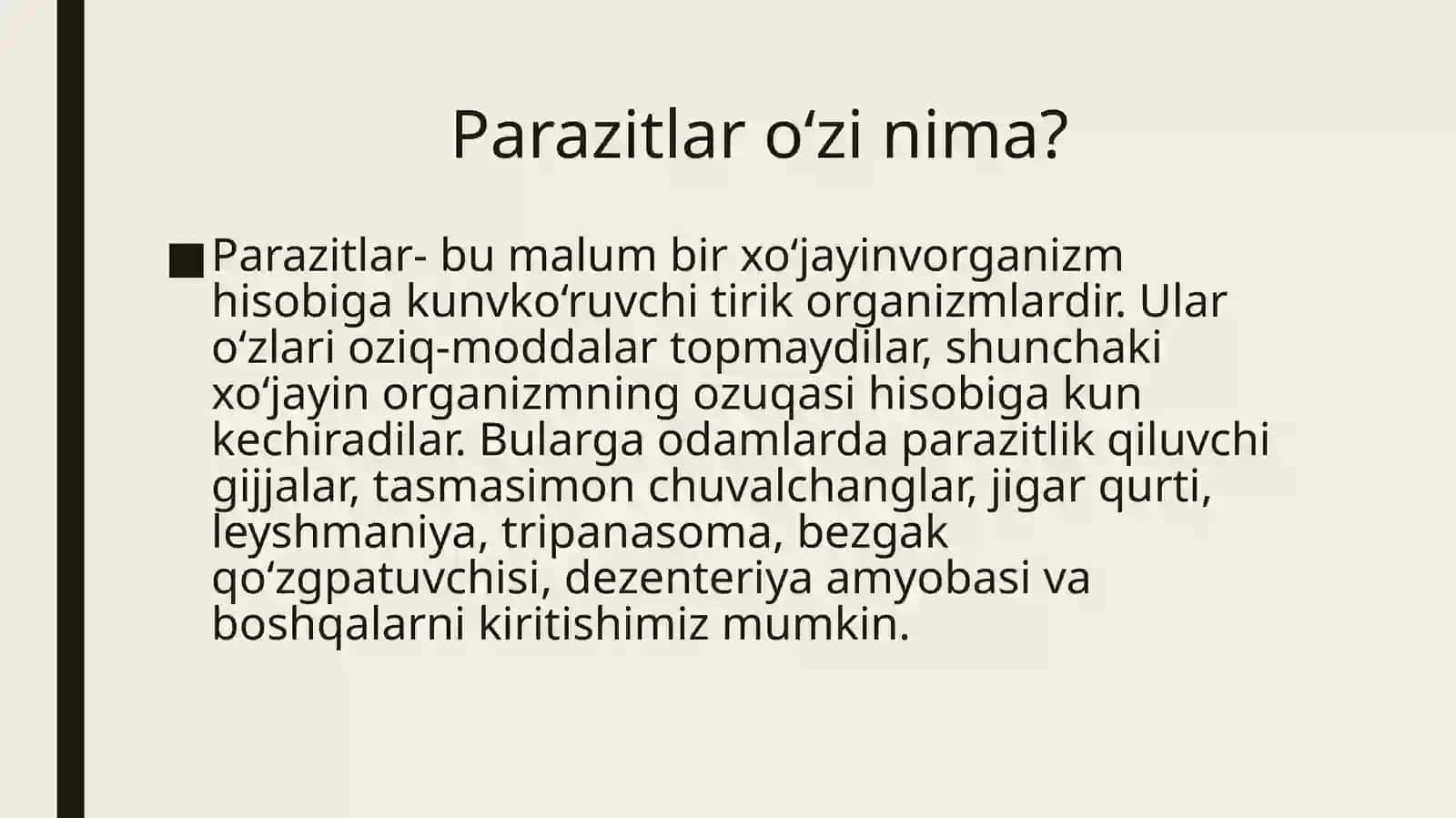 Parazitarinfeksiyalar(malYARIYA, LEYSHMANIOZ, AMEBIAZ) 2