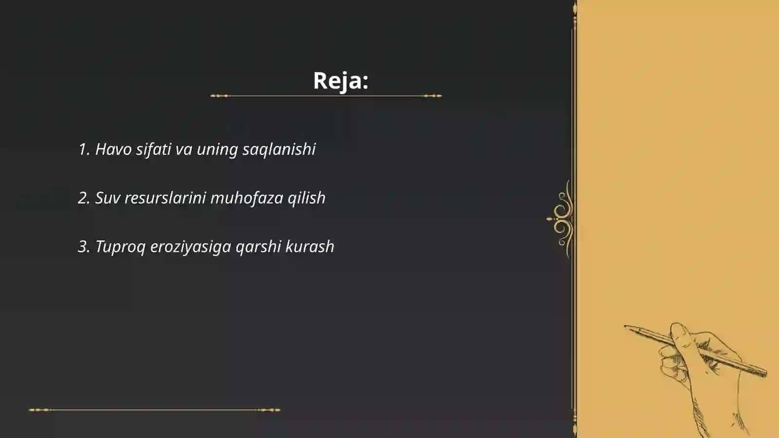 Havo sifati va uning saqlanishi 2