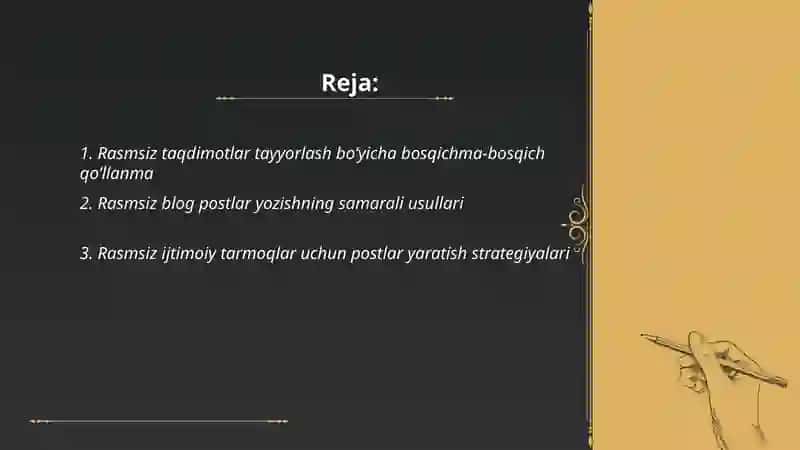 Rasmsiz taqdimotlar tayyorlash bo‘yicha bosqichma-bosqich qo‘llanma 2