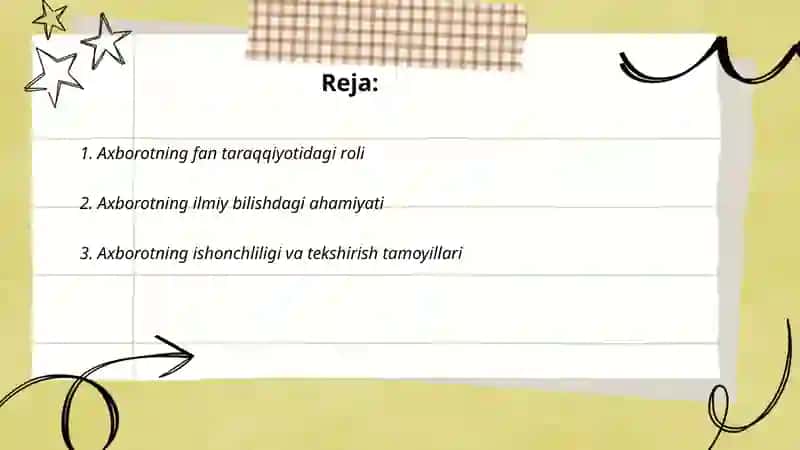 Axborotni fan uchun ahamiyati va xususiyatlari 2