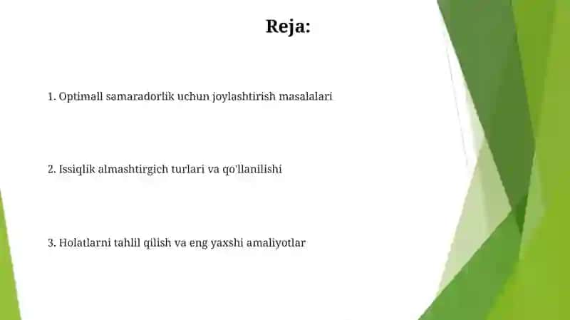 Samardorlik va Optimallashtirish 2