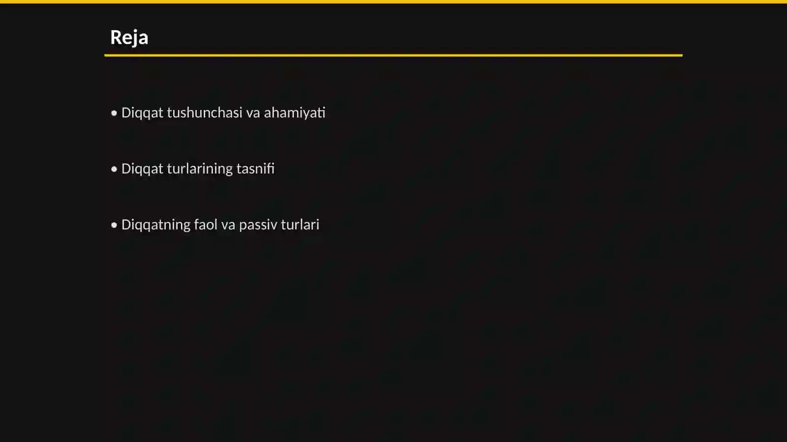 Diqqat turlari va uning xususiyatlari 2