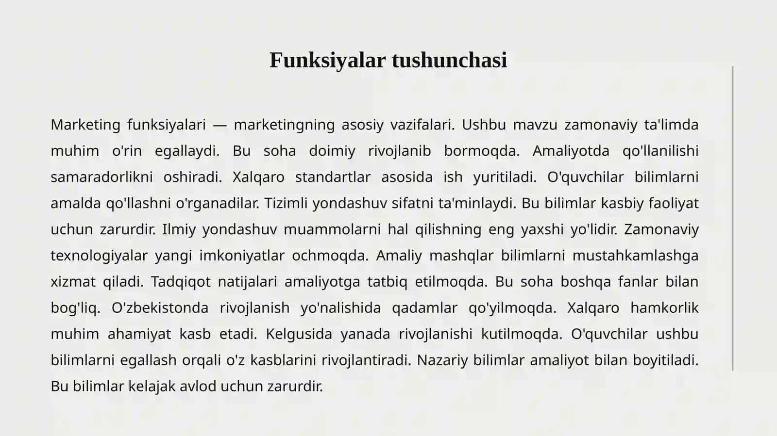 MARKETING FUNKSIYALARI 2