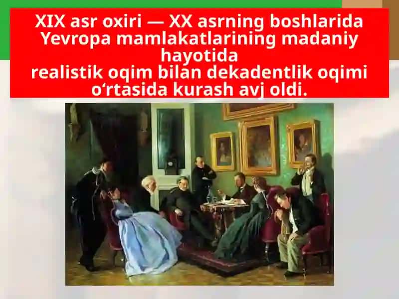 XIX asr oxiri XX asr Jahon adabiyoti 2