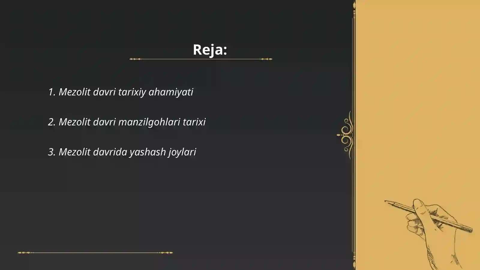 Mezolit davri manzilgohlari 2