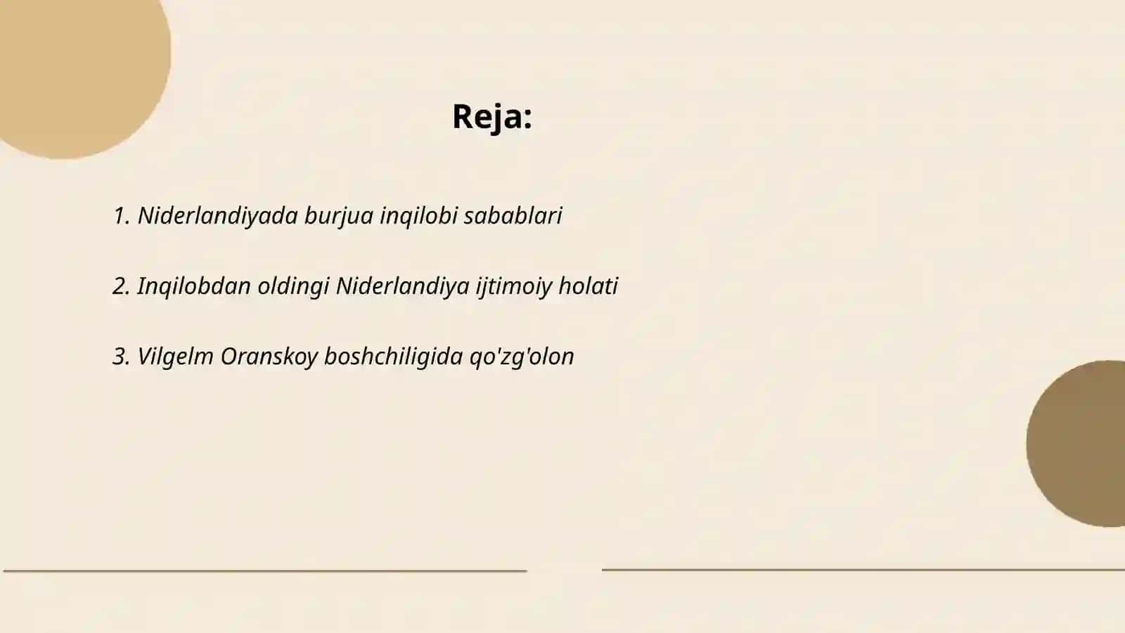 Niderlandiyada burjua inqilobi 2