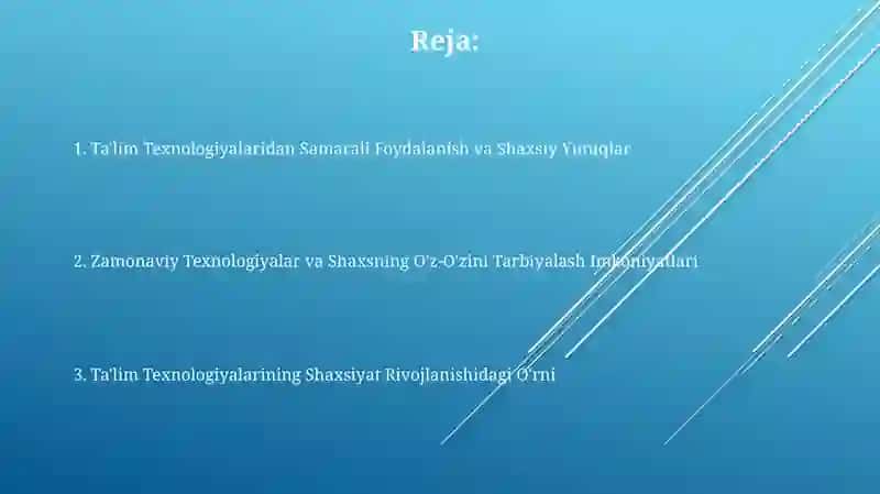 Tarbiyaviy ish texnologiyalar fanining shaxs tarbiyasidagi ròli 2
