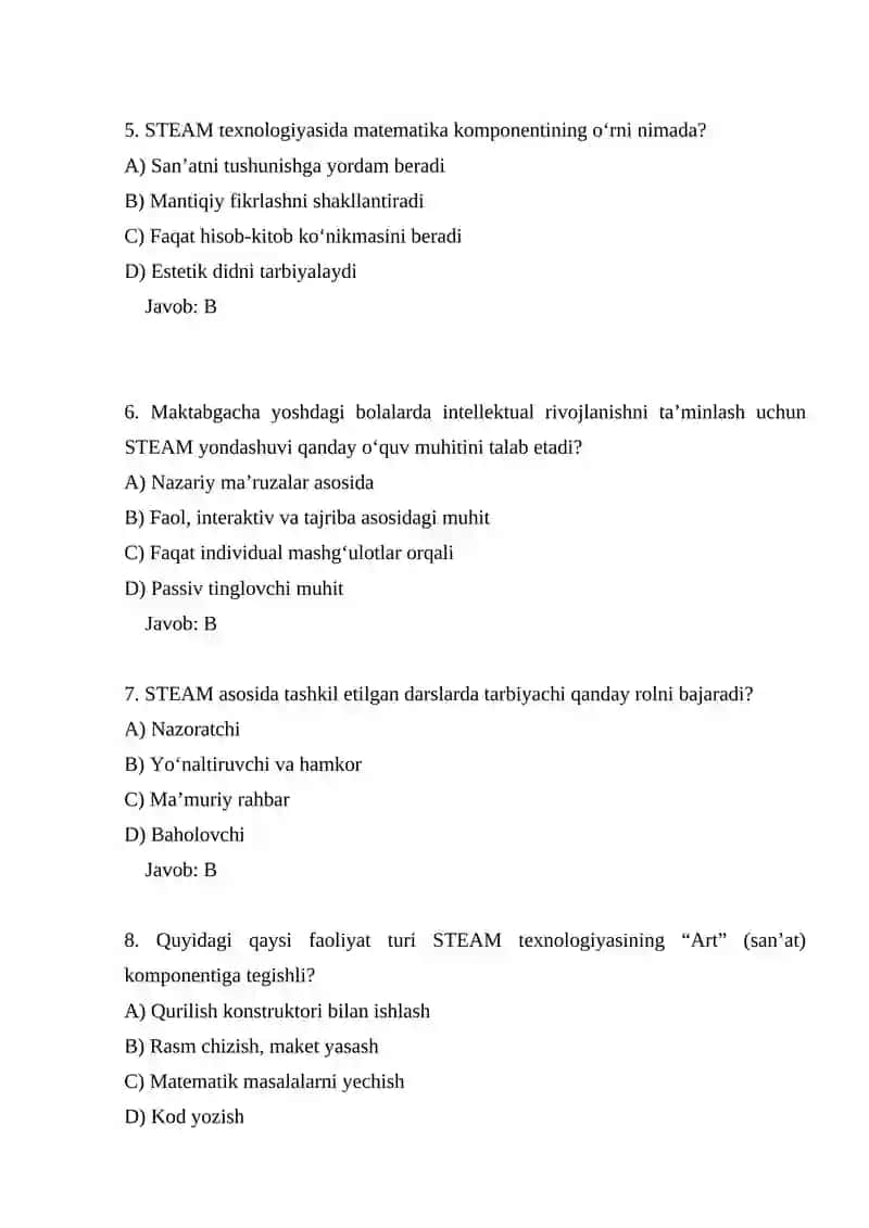 Maktabgacha yoshdagi bolalarni STEAM texnologiyasi asosida intelektual qobiliyatlarini rivojlantirish yo'llari 2