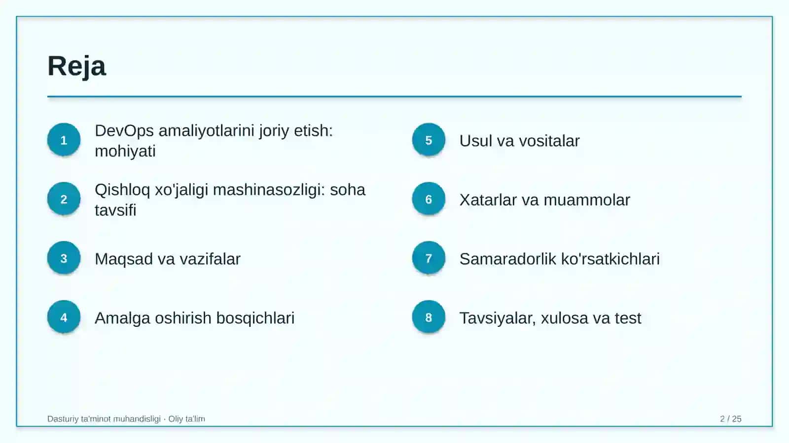 qishloq xo'jaligi mashinasozligida devops amaliyotlarini joriy etish 2831 2