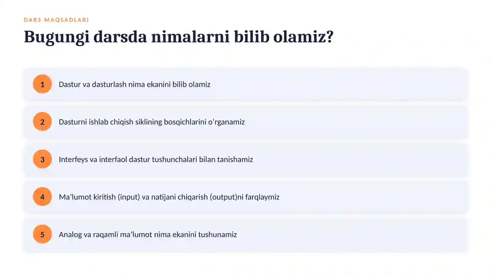 Dasturlashning asosiy tushunchalari va dasturlash jarayoni 2