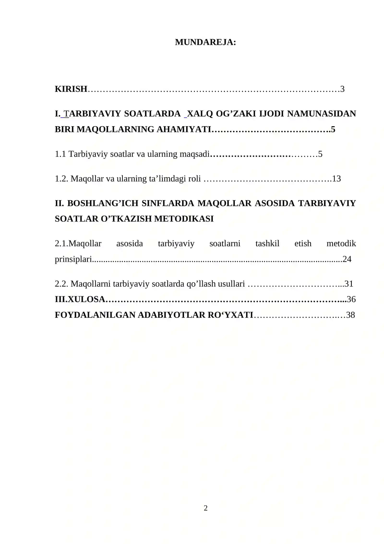 Tarbiyaviy Soatlar 2