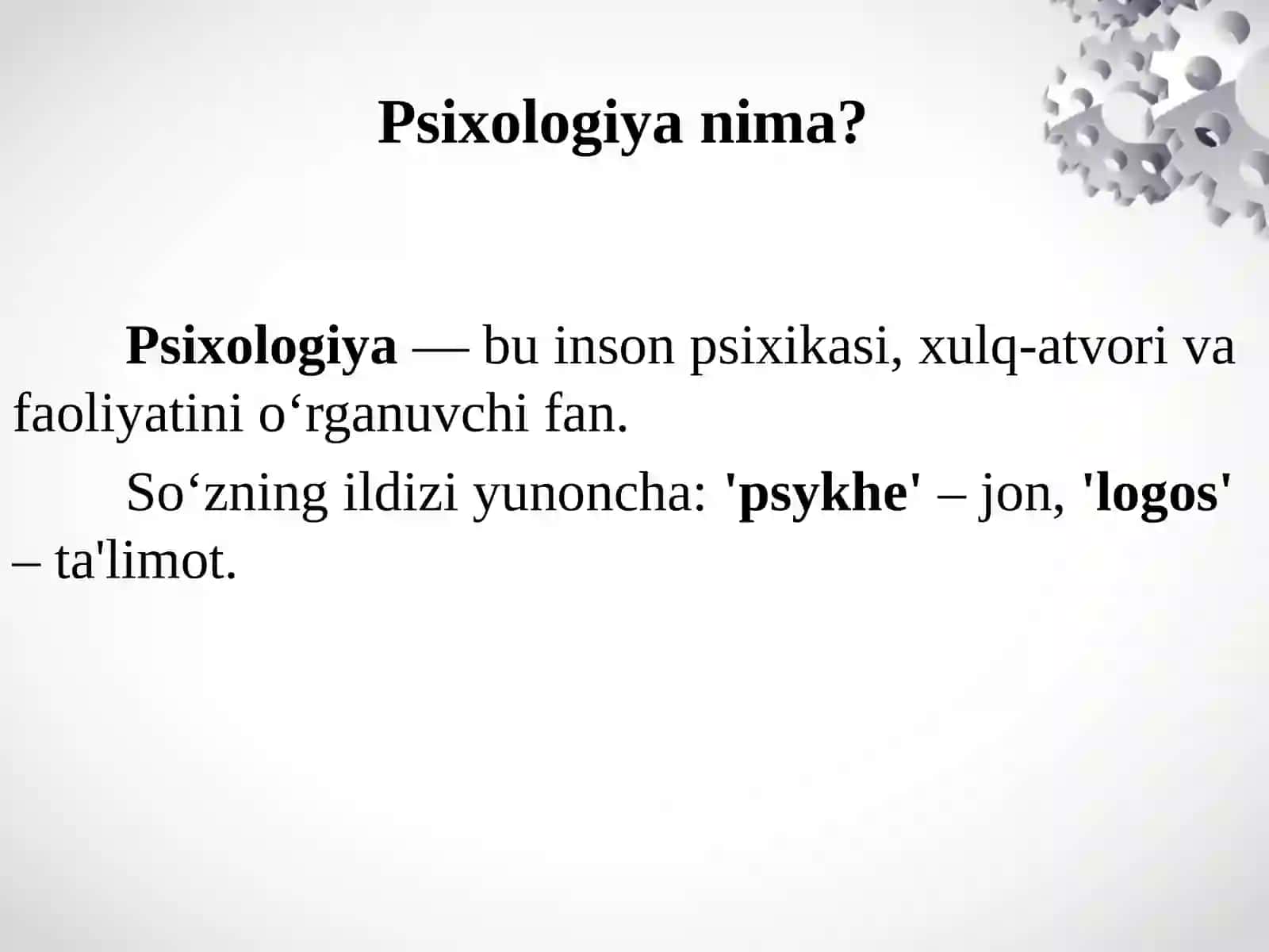 Psixologiya fanlarini o'qitish tamoyillari 2