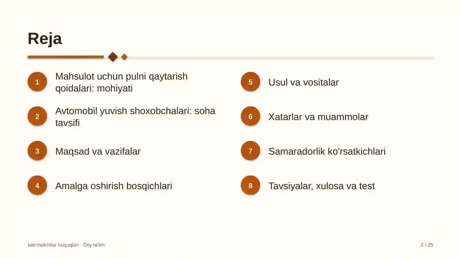 Avtomobil yuvish shoxobchalarida sotib olingan mahsulot uchun pulni qaytarish qoidalari 2