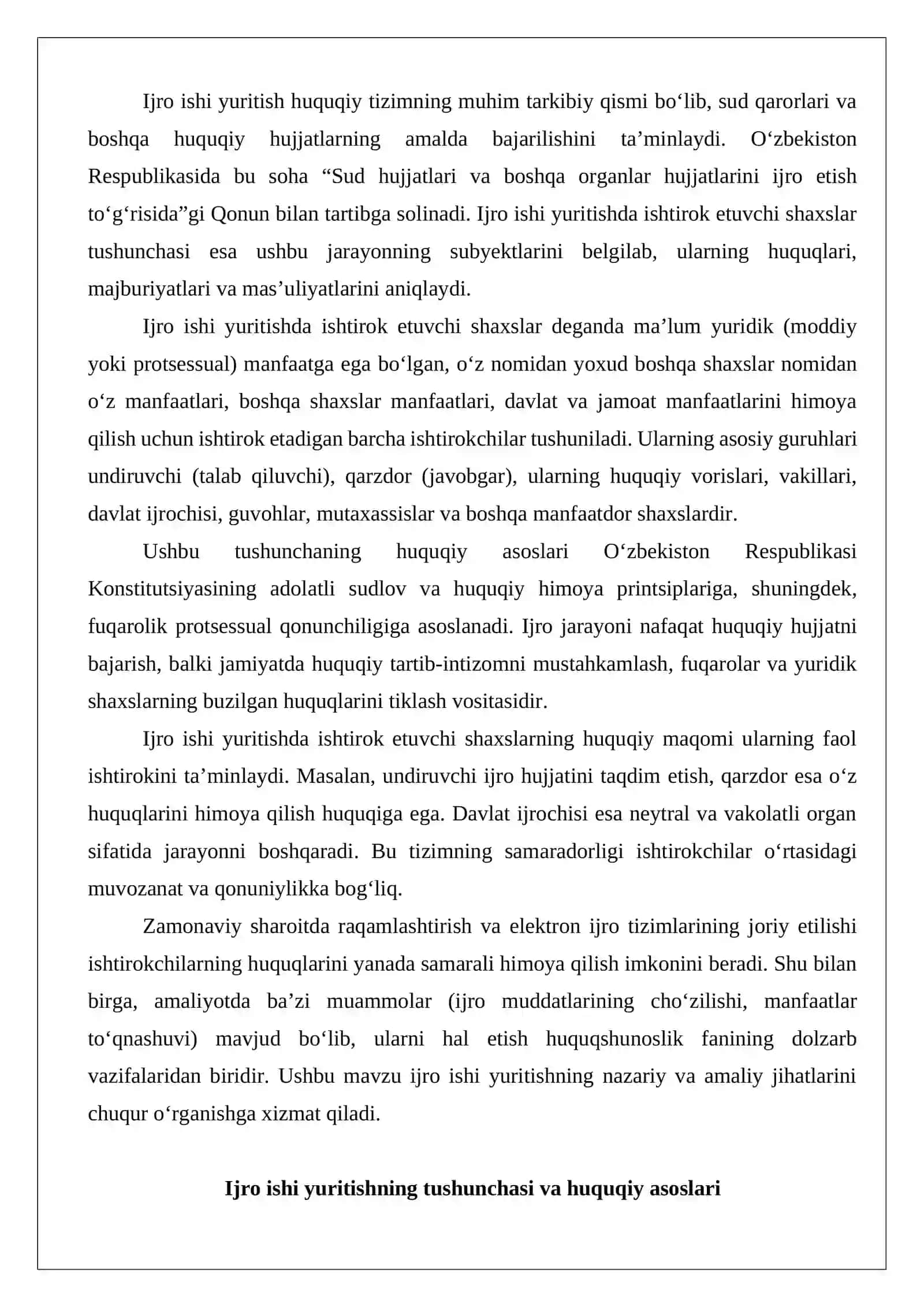 Ijro ishi yuritishda ishtirok etuvchi shaxslar tushunchasi 2