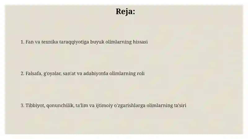 Buyukallomalarning jahon civilizatsiyasiga qoʻshgan hissasi 2