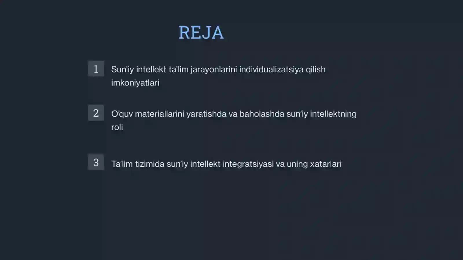 Sun’iy intellektning ta’limdagi o‘rni 2