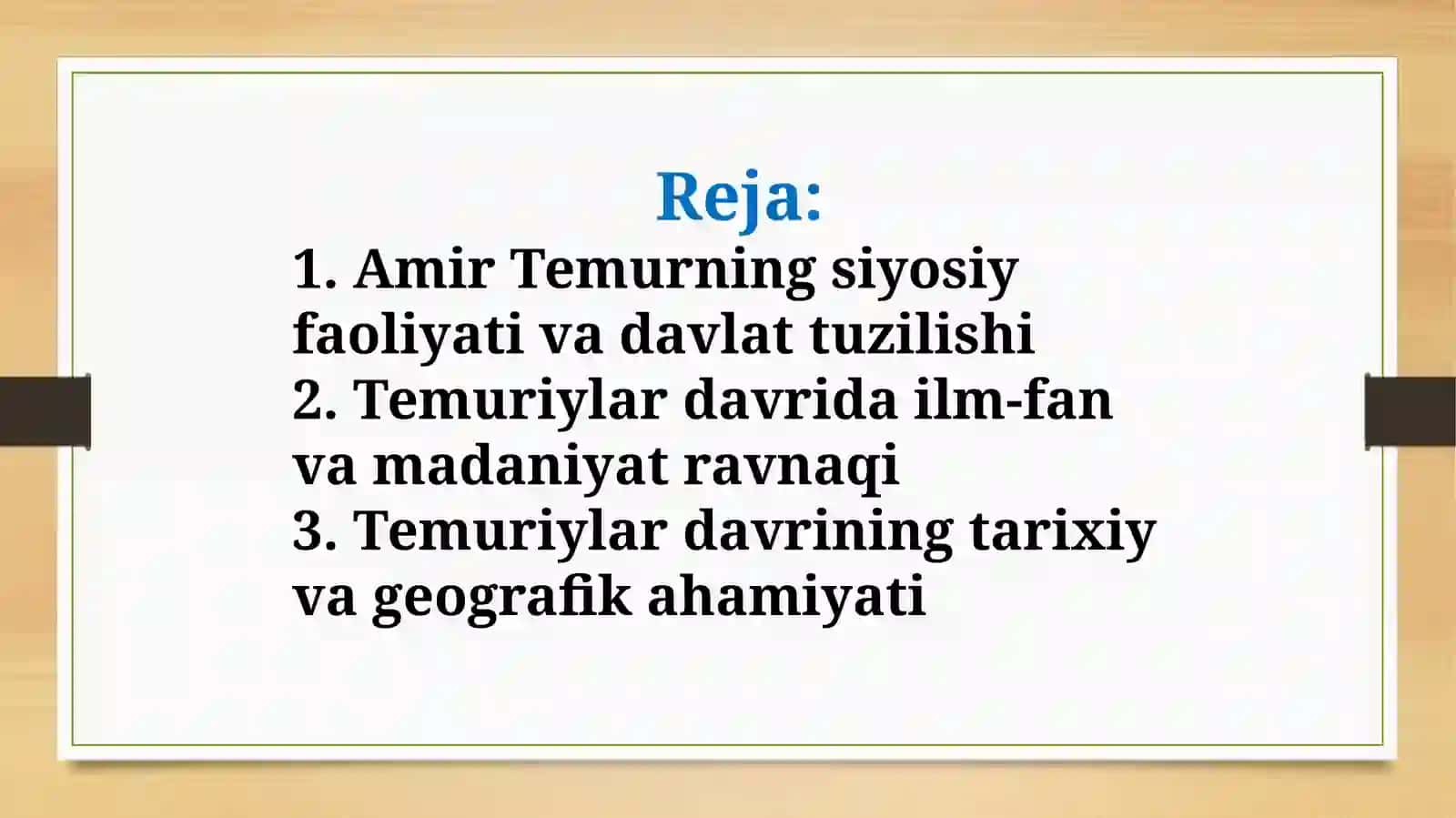 Amir Temur va Temuriylar davri tarixi geografiyasi 2