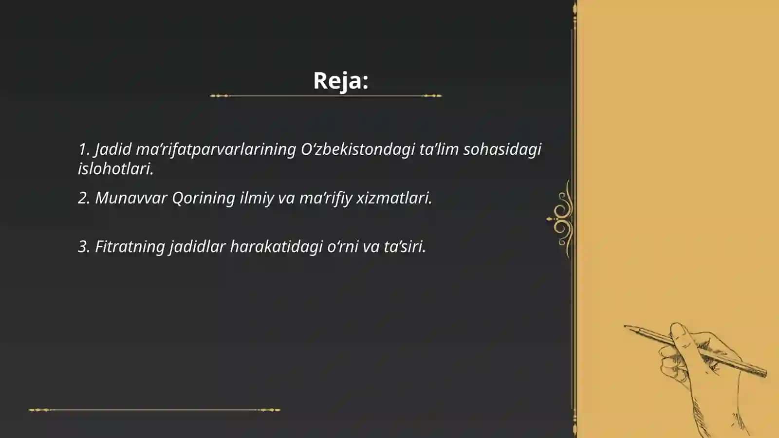 Jadid ma’rifatparvarlarining o‘lka ijtimoiy-ma’naviy hayotida tutgan o‘rni 2