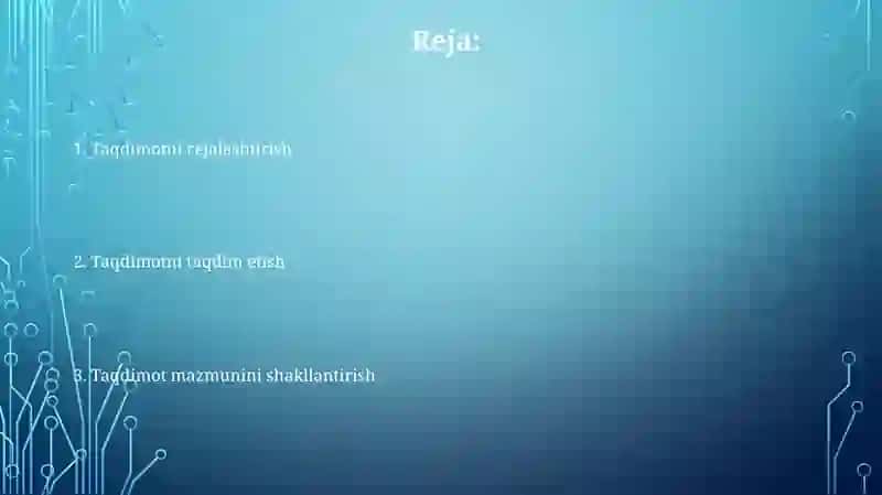 Og'zaki nutqda samarali taqdimot tayyorlash 2