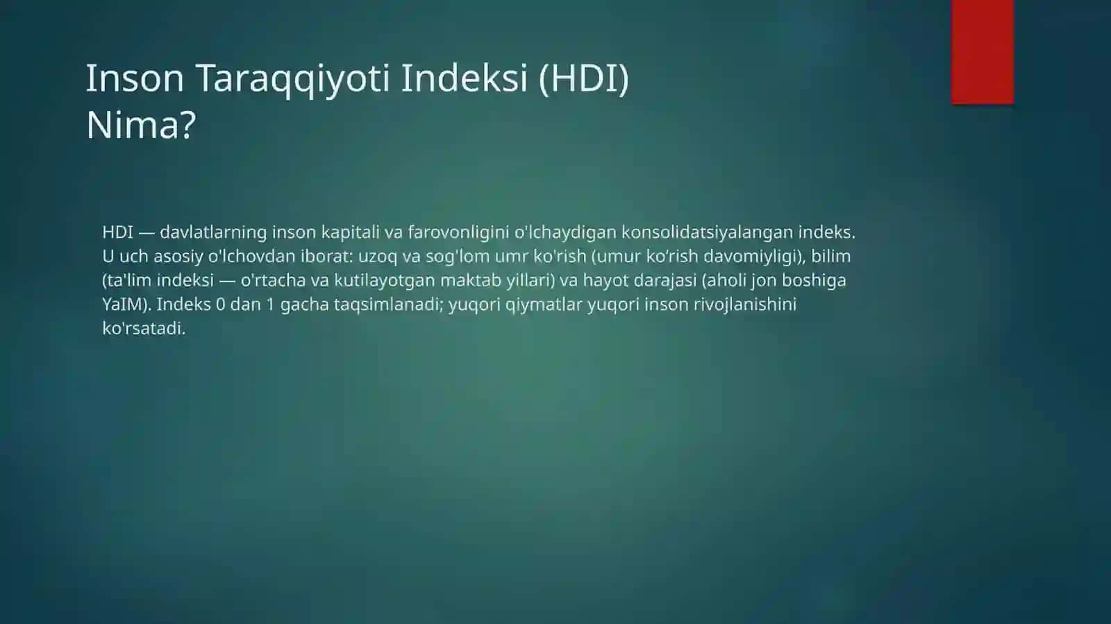 Kanada: YaIM va Inson Taraqqiyoti Indeksi (HDI) O'rtasidagi Bog'liqlik 2
