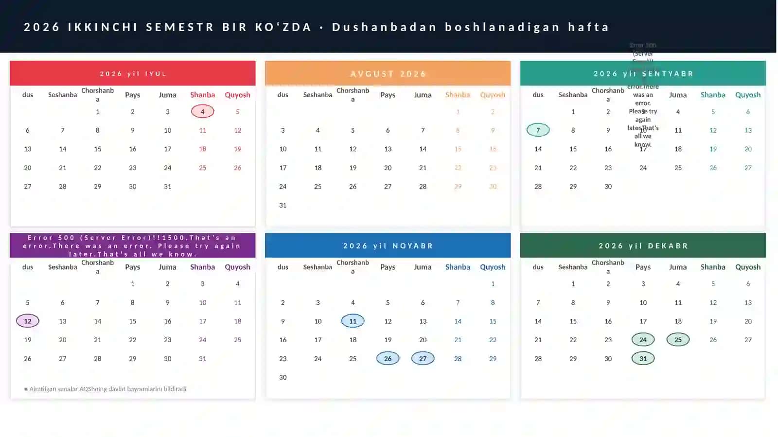 2026-Yil 2-Semestr O'quv Taqvimi va Rejalashtirish Taqdimoti (15 Slayd) 2