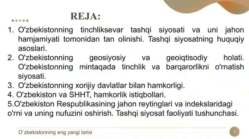 O`zbekistonning ENG YANGI TARIXI 2