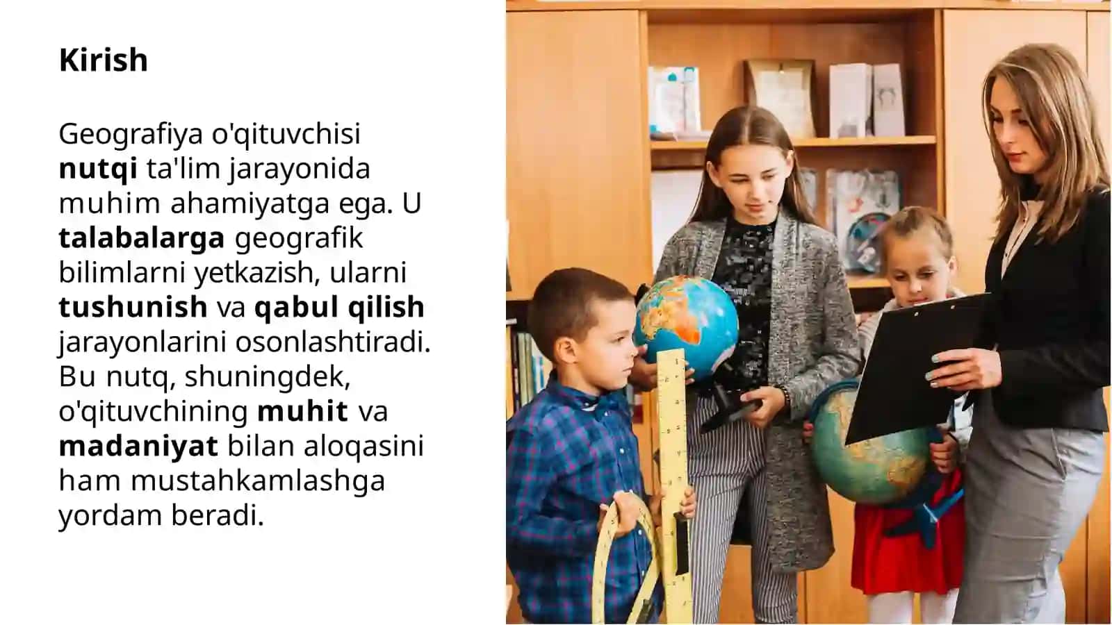 Geografiya o’qituvchisi nutqi 2