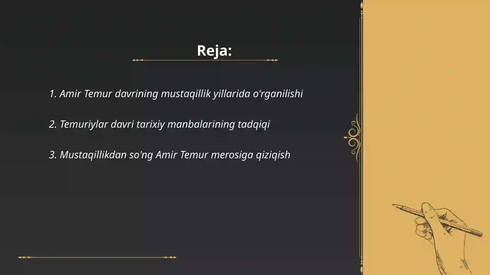 Amir Temur va temuriylar davri tarixining tadqiq etilishi 2