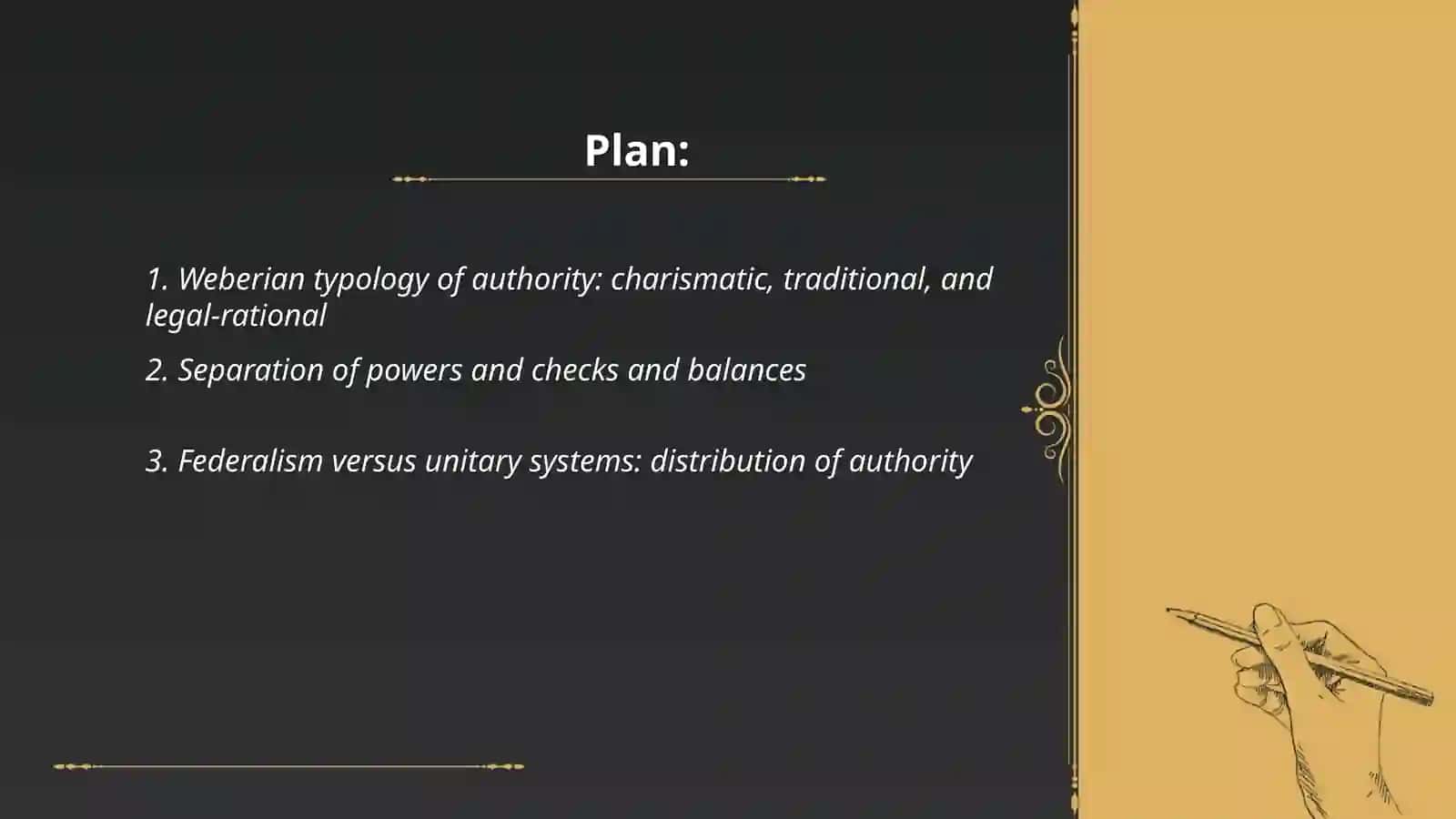 Weberian typology of authority 2