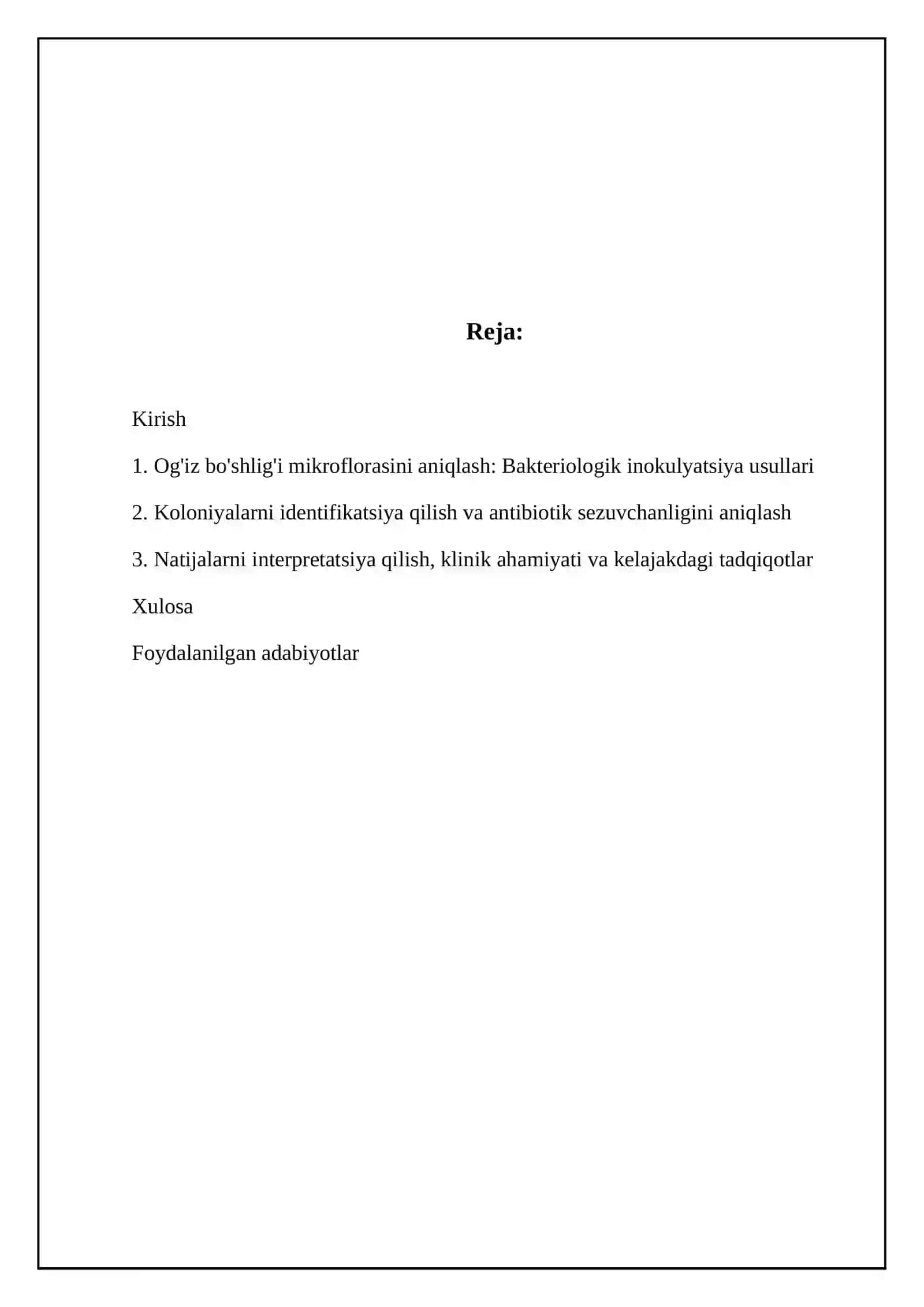 Og'iz bo'shlig'i mikroflorasini aniqlash: Bakteriologik inokulyatsiya usullari 2
