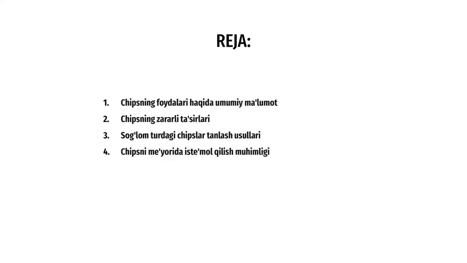 Chipsning foydasi va zarari 2