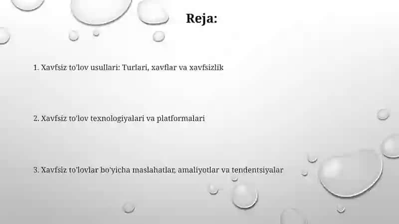 Xavfsiz to'lovlarni amalga oshirish usullari 2